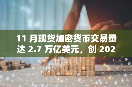 11 月现货加密货币交易量达 2.7 万亿美元，创 2021 年 5 月以来新高