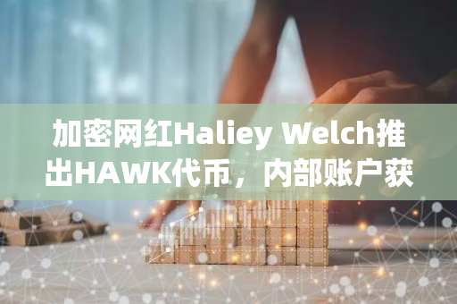 加密网红Haliey Welch推出HAWK代币，内部账户获利166万美元