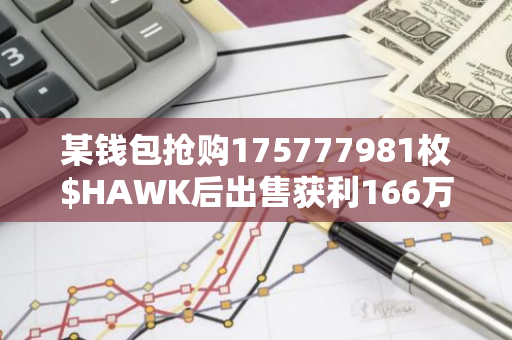某钱包抢购175777981枚$HAWK后出售获利166万美元
