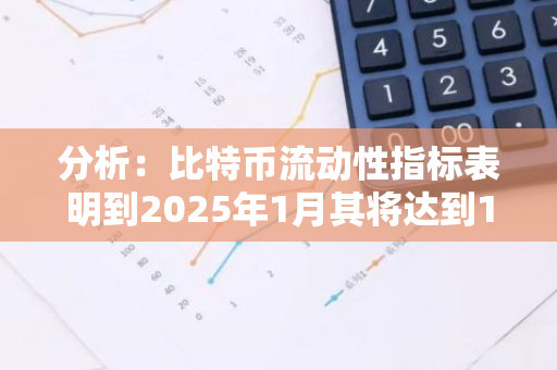 分析：比特币流动性指标表明到2025年1月其将达到11万美元的局部高点
