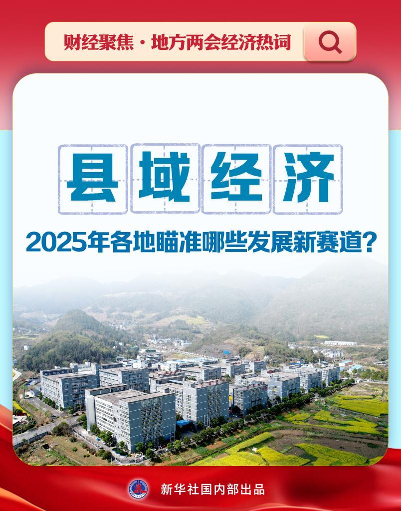 财经聚焦·地方两会经济热词｜县域经济，2025年各地瞄准哪些发展新赛道？