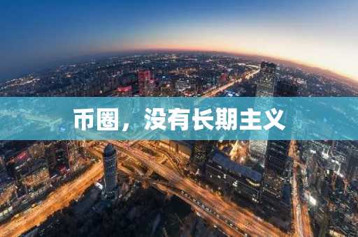 币圈，没有长期主义