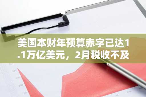 美国本财年预算赤字已达1.1万亿美元，2月税收不及支出一半