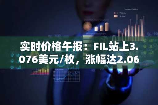 实时价格午报：FIL站上3.076美元/枚，涨幅达2.06%