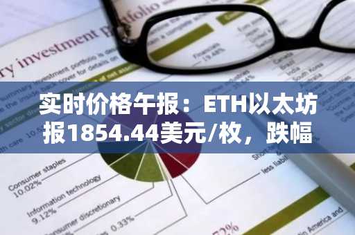 实时价格午报：ETH以太坊报1854.44美元/枚，跌幅达-1.05%