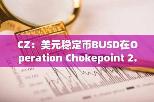 CZ：美元稳定币BUSD在Operation Chokepoint 2.0中被扼杀