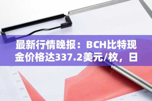 最新行情晚报：BCH比特现金价格达337.2美元/枚，日内涨幅3.09%