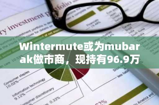Wintermute或为mubarak做市商，现持有96.9万美元mubarak