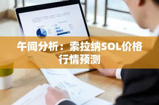 午间分析：索拉纳SOL价格行情预测
