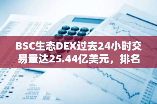 BSC生态DEX过去24小时交易量达25.44亿美元，排名第一