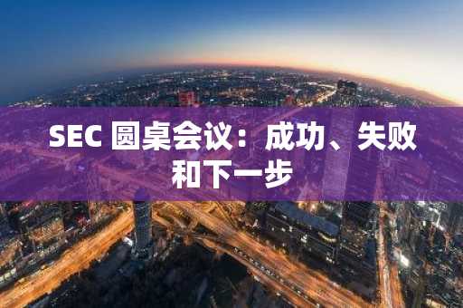SEC 圆桌会议：成功、失败和下一步