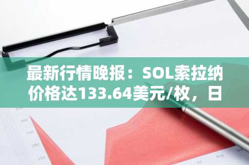 最新行情晚报：SOL索拉纳价格达133.64美元/枚，日内涨幅3.50%