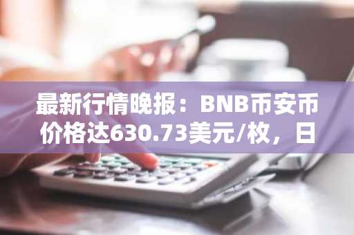 最新行情晚报：BNB币安币价格达630.73美元/枚，日内涨幅1.01%