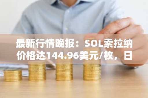 最新行情晚报：SOL索拉纳价格达144.96美元/枚，日内涨幅2.29%
