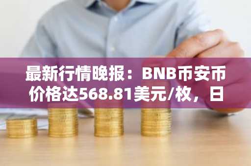 最新行情晚报：BNB币安币价格达568.81美元/枚，日内涨幅1.03%