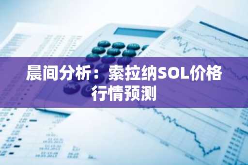 晨间分析：索拉纳SOL价格行情预测