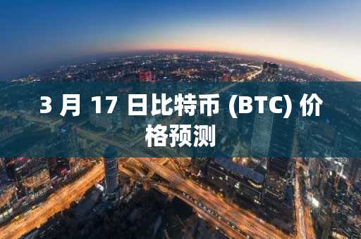 3 月 17 日比特币 (BTC) 价格预测