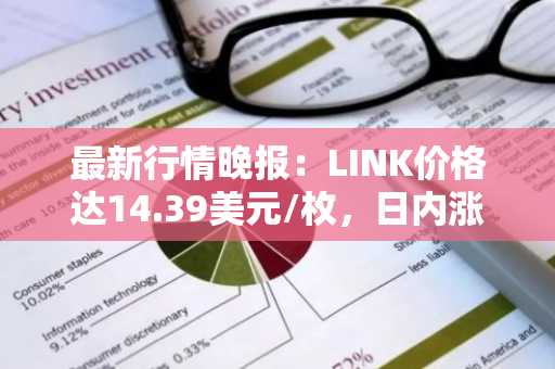 最新行情晚报：LINK价格达14.39美元/枚，日内涨幅2.06%