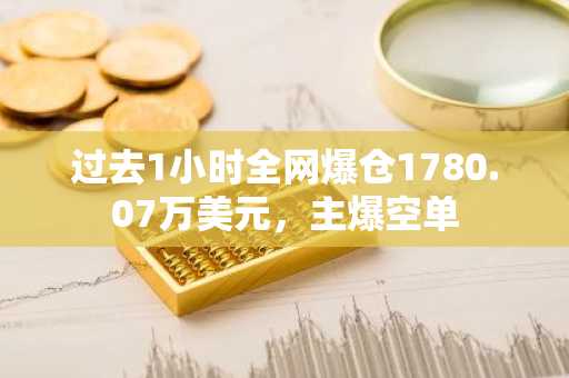 过去1小时全网爆仓1780.07万美元，主爆空单