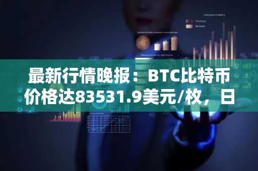 最新行情晚报：BTC比特币价格达83531.9美元/枚，日内涨幅1.09%