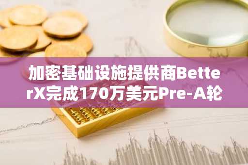 加密基础设施提供商BetterX完成170万美元Pre-A轮融资