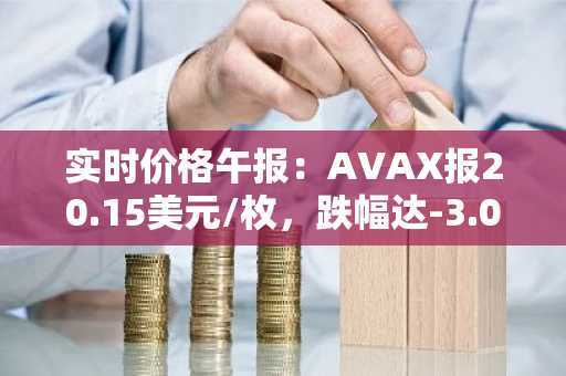 实时价格午报：AVAX报20.15美元/枚，跌幅达-3.03%