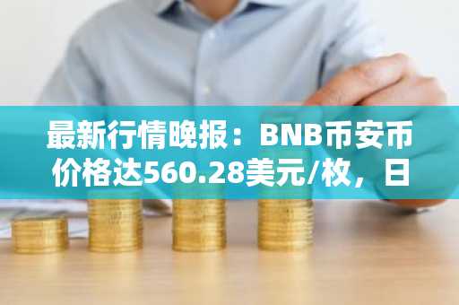 最新行情晚报：BNB币安币价格达560.28美元/枚，日内涨幅1.01%