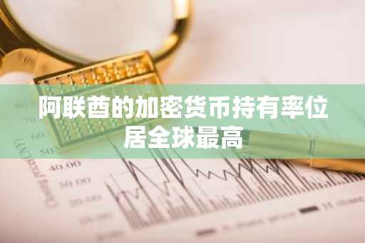 阿联酋的加密货币持有率位居全球最高