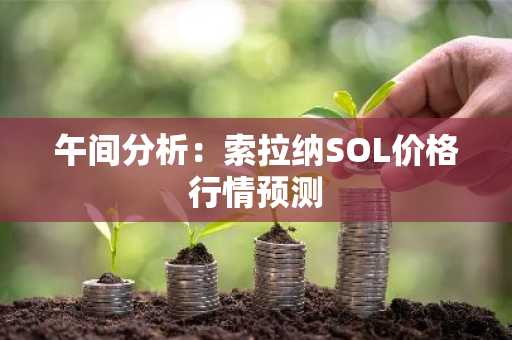 午间分析：索拉纳SOL价格行情预测