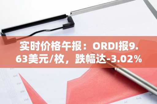 实时价格午报：ORDI报9.63美元/枚，跌幅达-3.02%