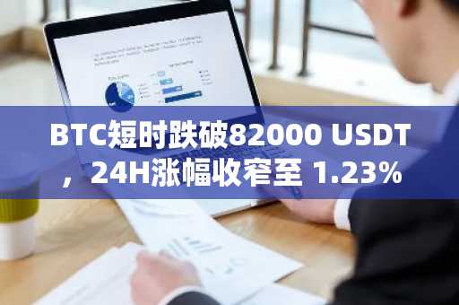 BTC短时跌破82000 USDT，24H涨幅收窄至 1.23%