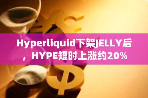 Hyperliquid下架JELLY后，HYPE短时上涨约20%