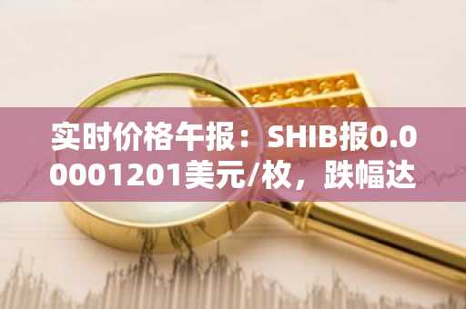 实时价格午报：SHIB报0.00001201美元/枚，跌幅达-3.53%
