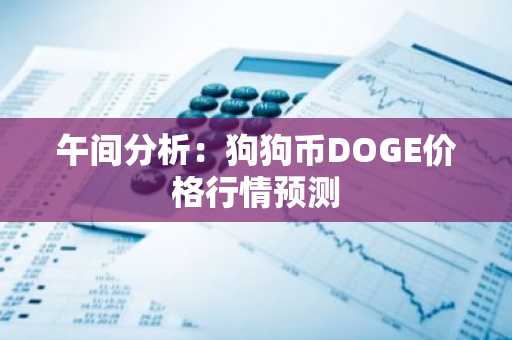 午间分析：狗狗币DOGE价格行情预测