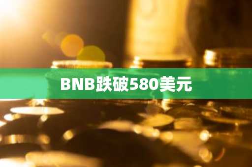 BNB跌破580美元