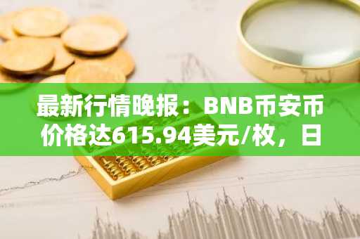 最新行情晚报：BNB币安币价格达615.94美元/枚，日内涨幅1.00%