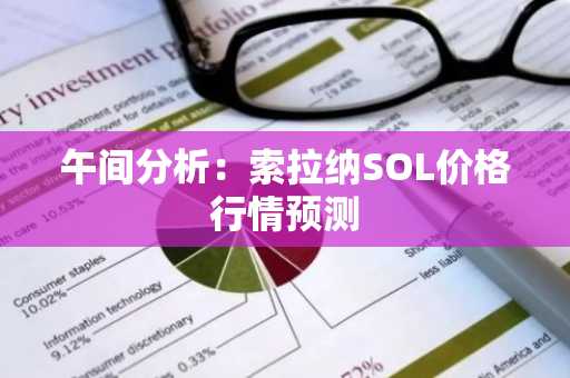 午间分析：索拉纳SOL价格行情预测