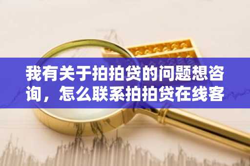 我有关于拍拍贷的问题想咨询，怎么联系拍拍贷在线客服？