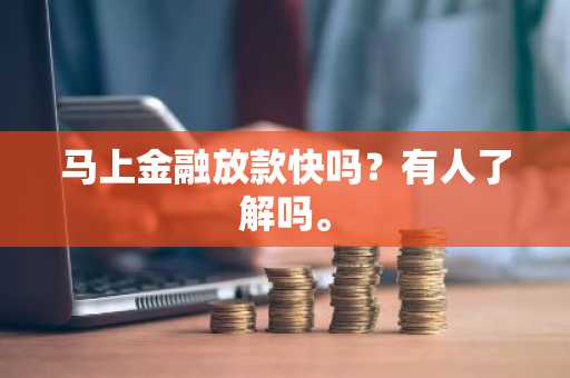 马上金融放款快吗？有人了解吗。
