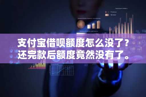 支付宝借呗额度怎么没了？还完款后额度竟然没有了。