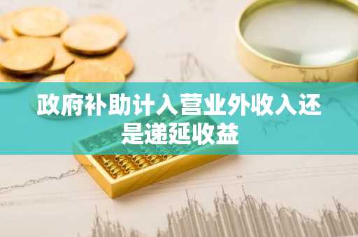 政府补助计入营业外收入还是递延收益
