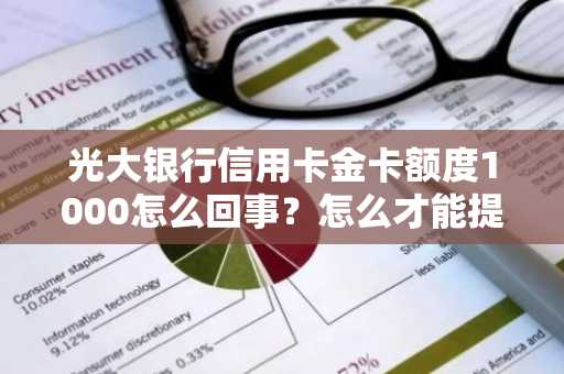 光大银行信用卡金卡额度1000怎么回事？怎么才能提额？
