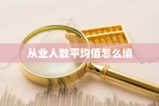 从业人数平均值怎么填