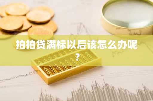 拍拍贷满标以后该怎么办呢？