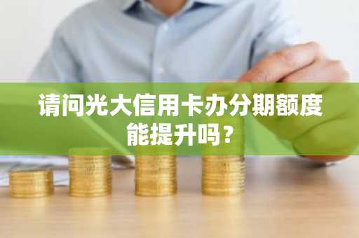 请问光大信用卡办分期额度能提升吗？
