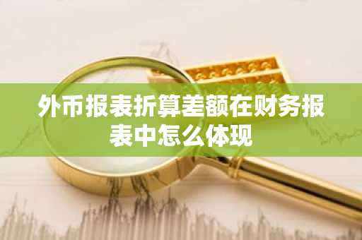 外币报表折算差额在财务报表中怎么体现