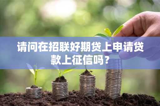 请问在招联好期贷上申请贷款上征信吗？
