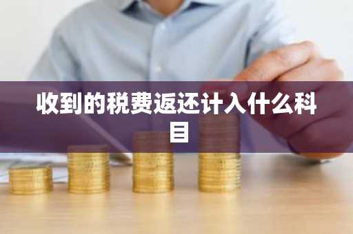 收到的税费返还计入什么科目
