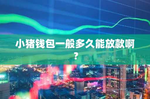 小猪钱包一般多久能放款啊？