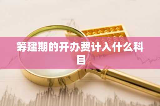筹建期的开办费计入什么科目